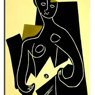 Pablo picasso - kobieta z gitarą - 60x90 cm - g00792