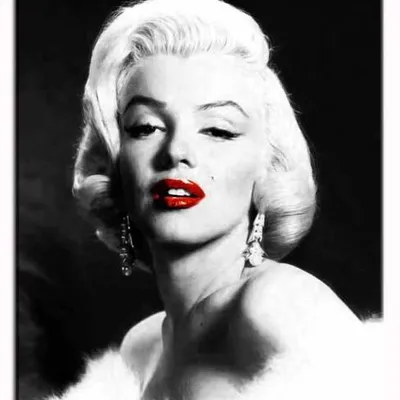 Marilyn monroe - czerwień ust - 40x50 cm - g17656