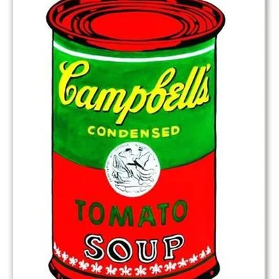 Pop art - andy warhol - puszka z zupą firmy campbell - 50x70 cm - g02065