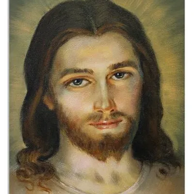 Obraz olejny - religijne - portret jezusa - 60x90 cm - g117212