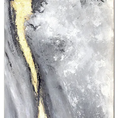 Obraz olejny - abstrakcyjne - płatki złota - 80x120 cm - g119163