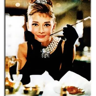 Audrey hepburn - uśmiech - 90x60 cm - g17675