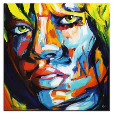 Obraz olejny - abstrakcyjne - 90x90 cm - g109871
