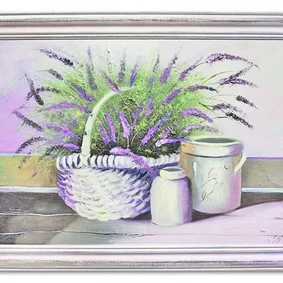 Lawenda - koszyczek lawendy - 75x105 cm - g03304
