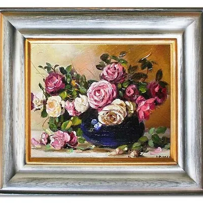 Róże - pastelowe róże - 43x48 cm - g02911