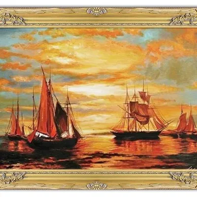 Marynistyka - mroczne wody - 79x109 cm - g03993
