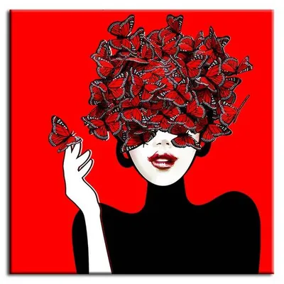 Pop art - myśli ulotne - 60x60 cm - g96994