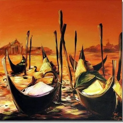 Wenecja - gondole - 60x60 cm - g00092