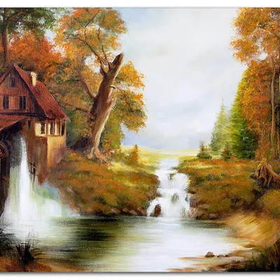 Obraz olejny - pejzaże - 120x180 cm - g119077
