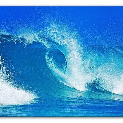 Krajobrazy - fale oceanu - 60x90 cm - g93523
