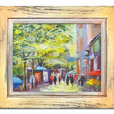 Architektura - pod drzewami - 35x40 cm - g00496