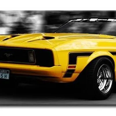 Motodreams - żółte auto - 150x50 cm - g93362