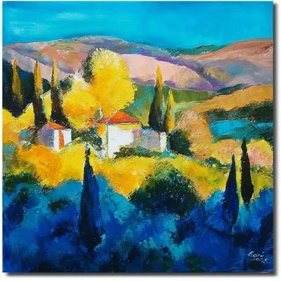 Obraz - pejzaż nowoczesny - 60x60cm - g01326
