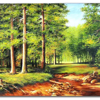 Obraz olejny - pejzaże - 120x180 cm - g119075