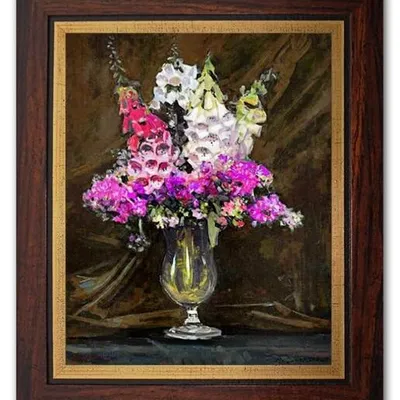 Kwiaty - kwiaty w kielichu - 27x31 cm - g95072