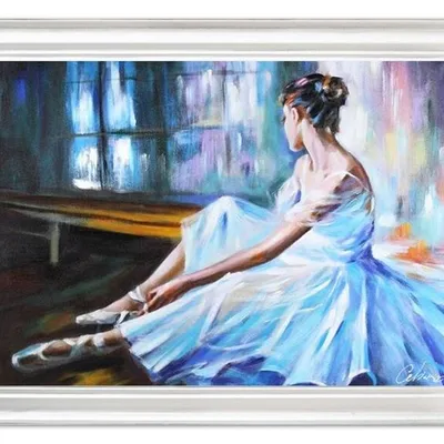 Baletnice - znużenie tancerki - 64x84 cm - g16967