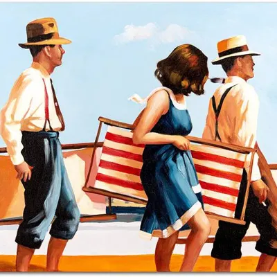 Obraz olejny - jack vettriano - sweet bird of youth - 110x150 cm - g118806