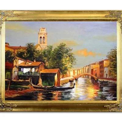 Wenecja - miasto o zmierzchu - 63x84 cm - g15359
