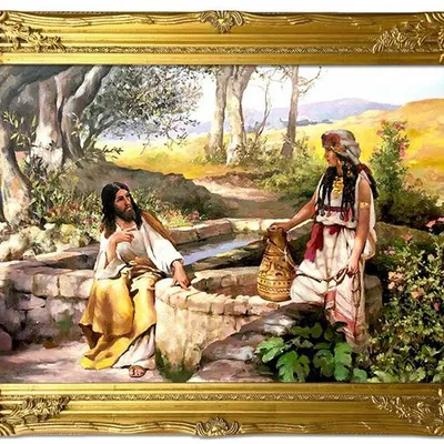 Henryk siemiradzki - jezus i samarytanka - 64x84 cm - g95199