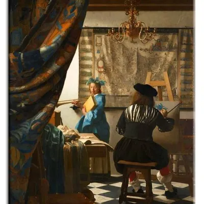 Jan vermeer - alegoria malarstwa - 40x50 cm - g92566