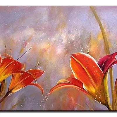 Bukiety mieszane- liliowce - 60x90 cm - g00763