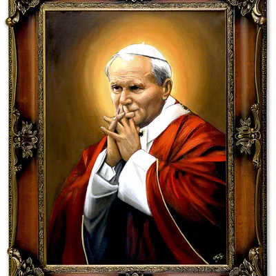 Papież jan paweł ii - modlitwa - 75x95 cm - g95274