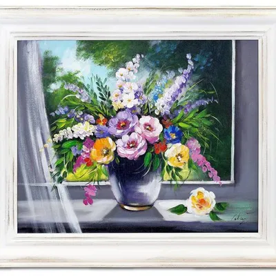 Bukiety mieszane - ogród w pokoju - 54x64 cm - g16670