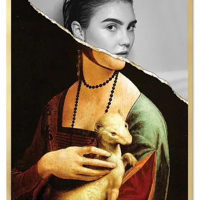 Obraz - abstrakcje - postacie - 53x73cm - g111756