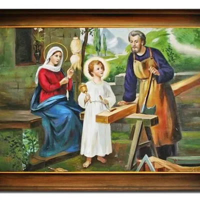Inne religijne - święta rodzina - 75x105 cm - g04641