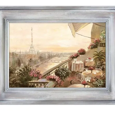 Obraz olejny - paryż - 85x115 cm - g110216