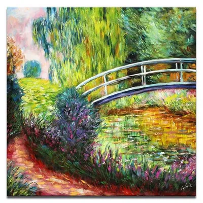 Claude monet - mostek japoński - 100x100 cm - g95721