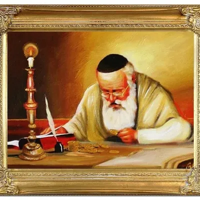 Żyd na szczęście - stary żyd - 40x50 cm - g05506