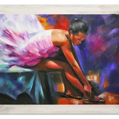 Baletnice - kolorowy ptak - 63x84 cm - g15447