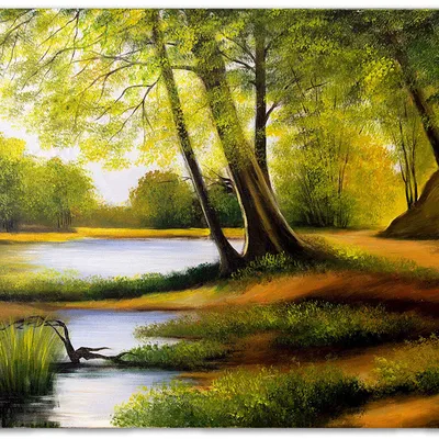 Obraz olejny - pejzaże - 80x120 cm - g119145