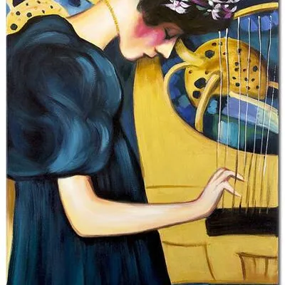 Gustav klimt - muzyka - 60x90 cm - g01577