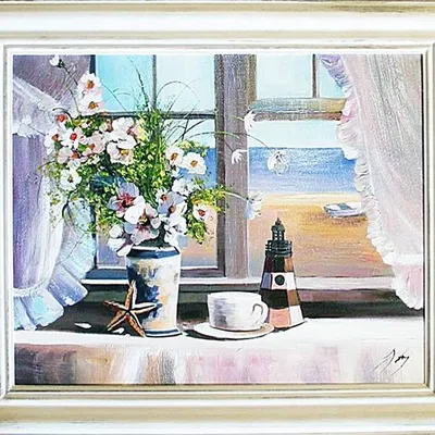 Marynistyczna - okno z widokiem na morze - 53x64 cm - g06325