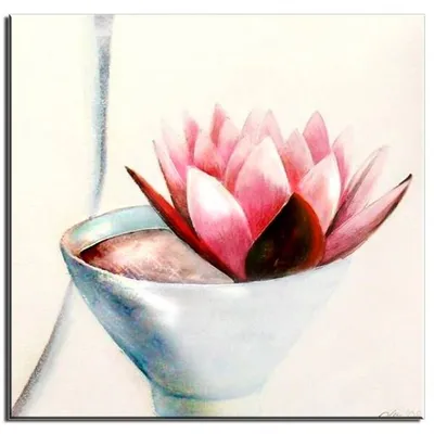Feng shui - kwiaty - 60x60 cm - g01643