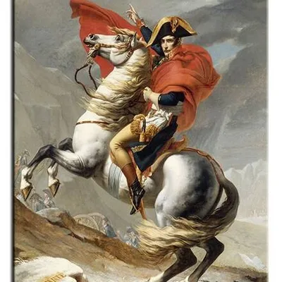 Jacques louis david - napoleon przekraczający przełęcz świętego bernarda w 1800 roku - 60x90 cm - g93407