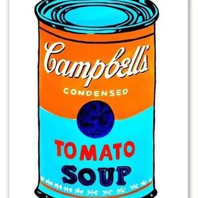 Pop art - andy warhol - puszka z zupą firmy campbell - 50x70 cm - g02064
