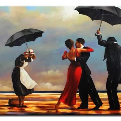 Jack vettriano - śpiewający kamerdyner - 50x70cm - g16136