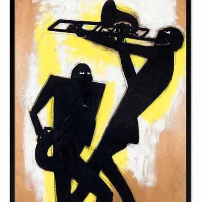 Obraz drukowany - art deco - paul colin - joséphine baker, la revue nègre - 53x73 cm - g109151