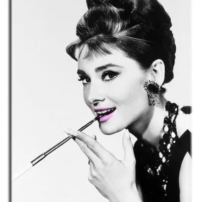 Audrey hepburn - wyzwanie - 90x60 cm - g17678