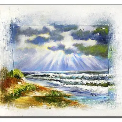 Marynistyka - niebiańskie światło - 45x56 cm - g04533