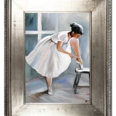 Obraz olejny - baletnice - 82x102 cm - g107651