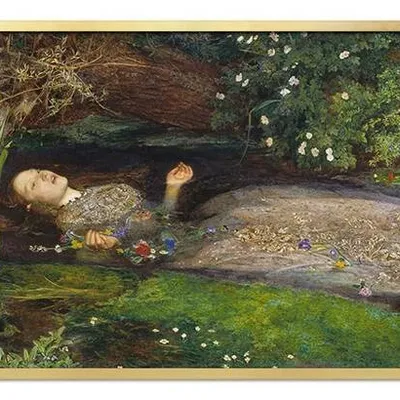 Obraz drukowany - wielcy mistrzowie - john everett millais - ofelia - 48x93 cm - g115680