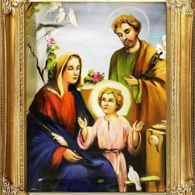 Inne religijne - obraz św. rodziny - 40x50 cm - g94278