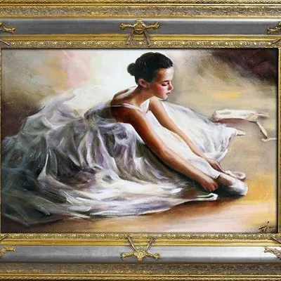 Baletnice - na chwilę przed występem - 90x120 cm - g94047