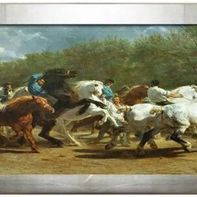 Rosa bonheur - targ koni - 64x164 cm - g94396