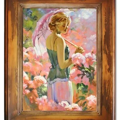 Ludzie - w rajskim ogrodzie - 76x96 cm - g15128