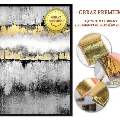 Obraz olejny - abstrakcyjne - 63x93 cm - g107968